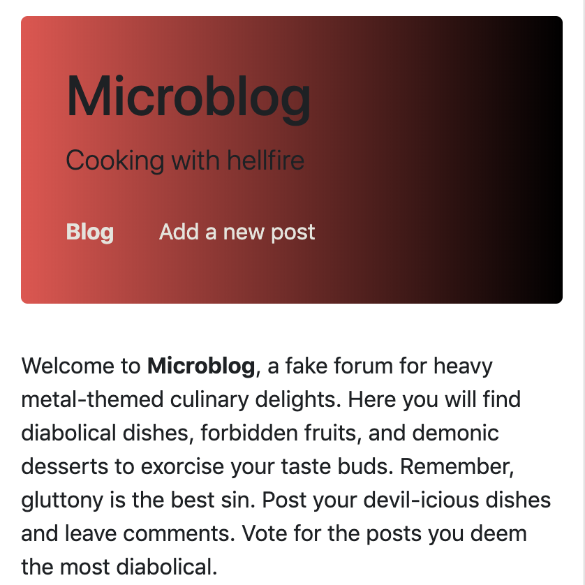 microblog mobile screenshot